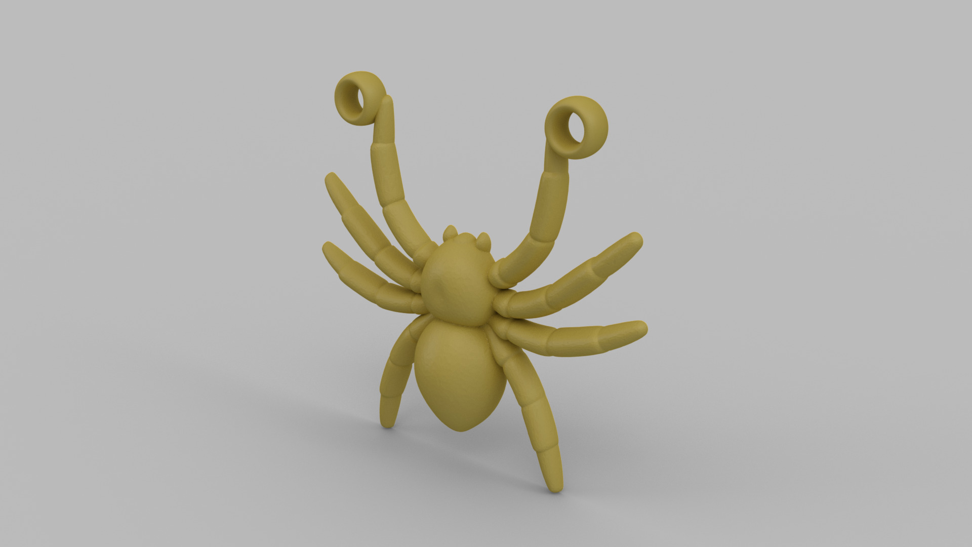 Spider Pendant 3D print model_1