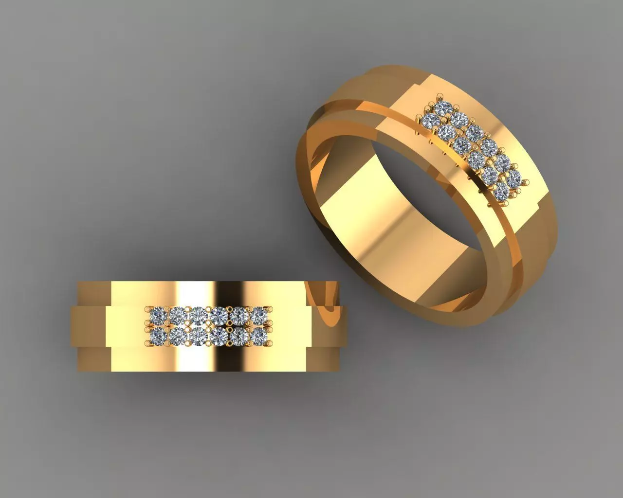 Stylish 3D Ring Model for Jewelry Making And printing Code R26 Free 3D print model