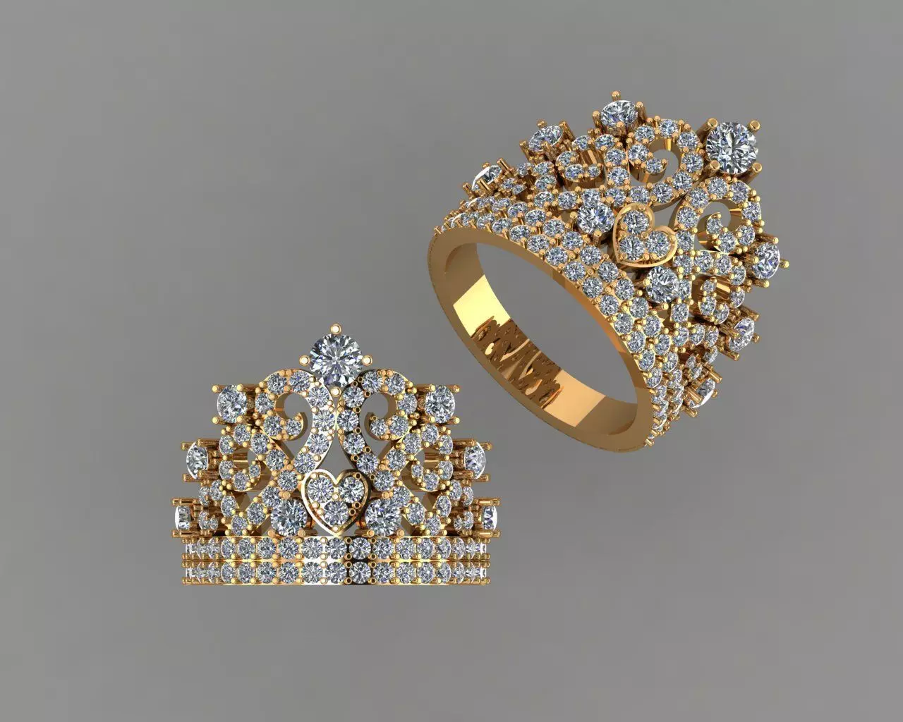 Stylish 3D Ring Model for Jewelry Making And printing Code R27 3D print model
