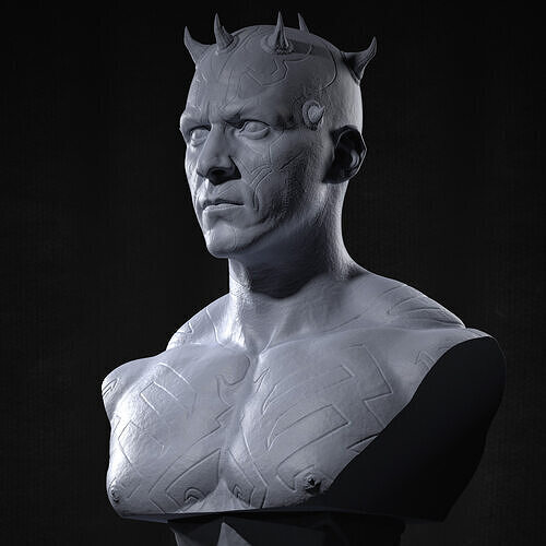 Darth Maul Bust Original Look 3D print model
