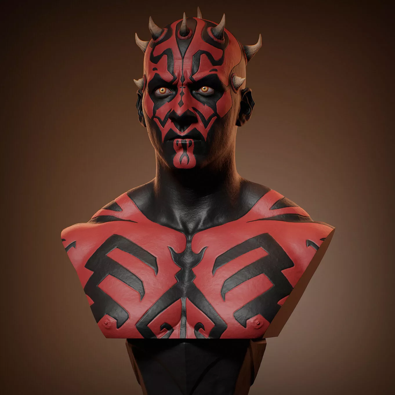 Darth Maul Bust Original Look 3D print model