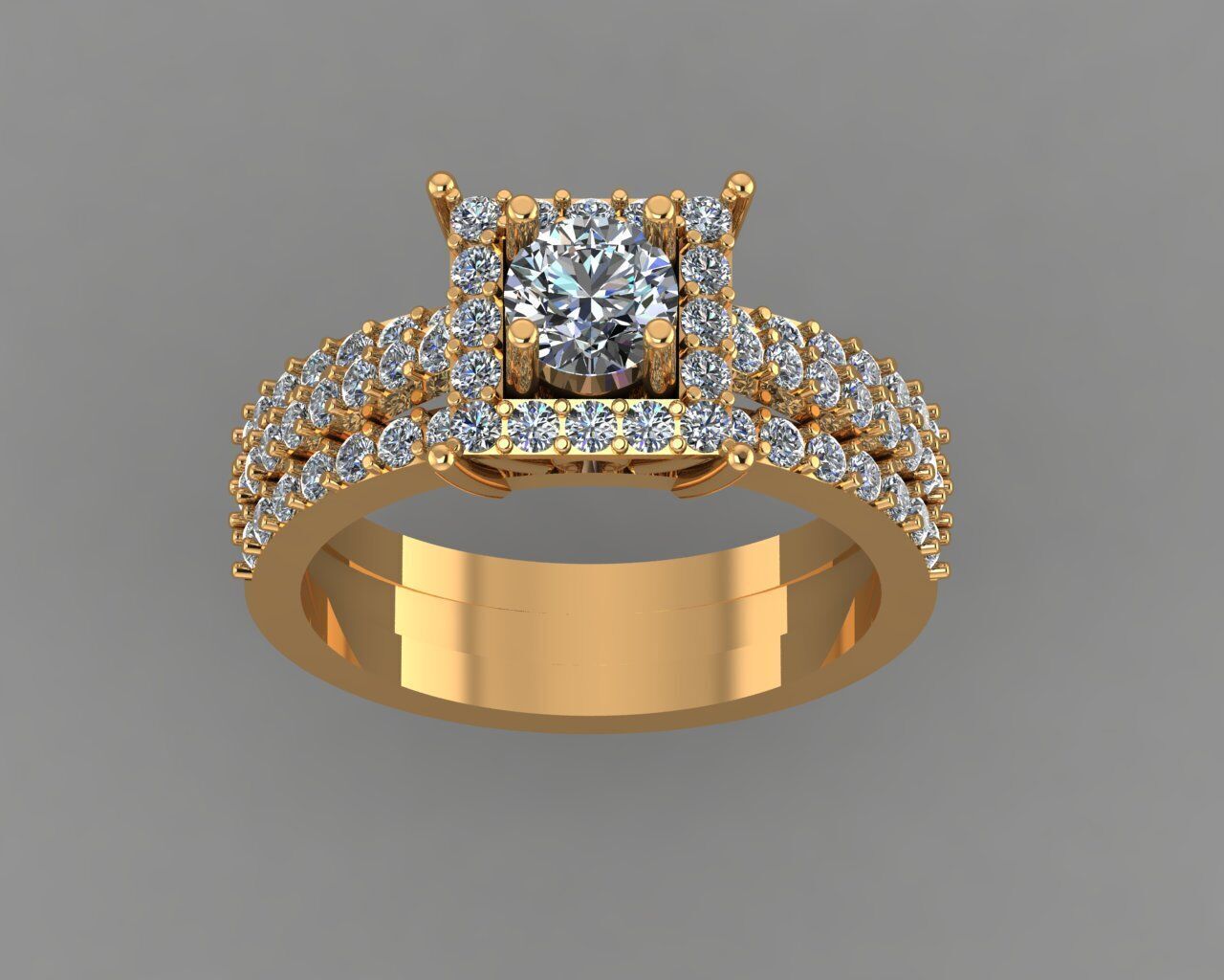 Stylish 3D Ring Model for Jewelry Making And printing Code R28 3D print model_2