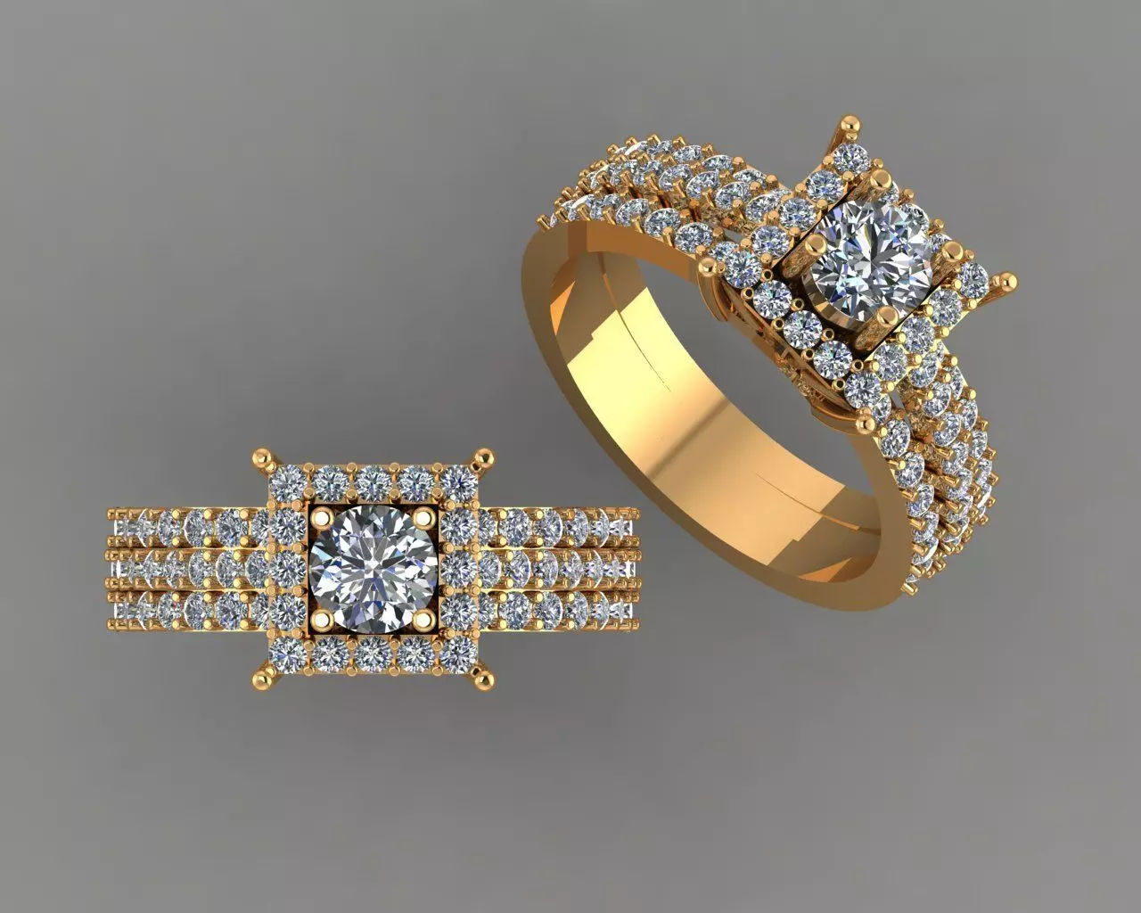 Stylish 3D Ring Model for Jewelry Making And printing Code R28 3D print model_0