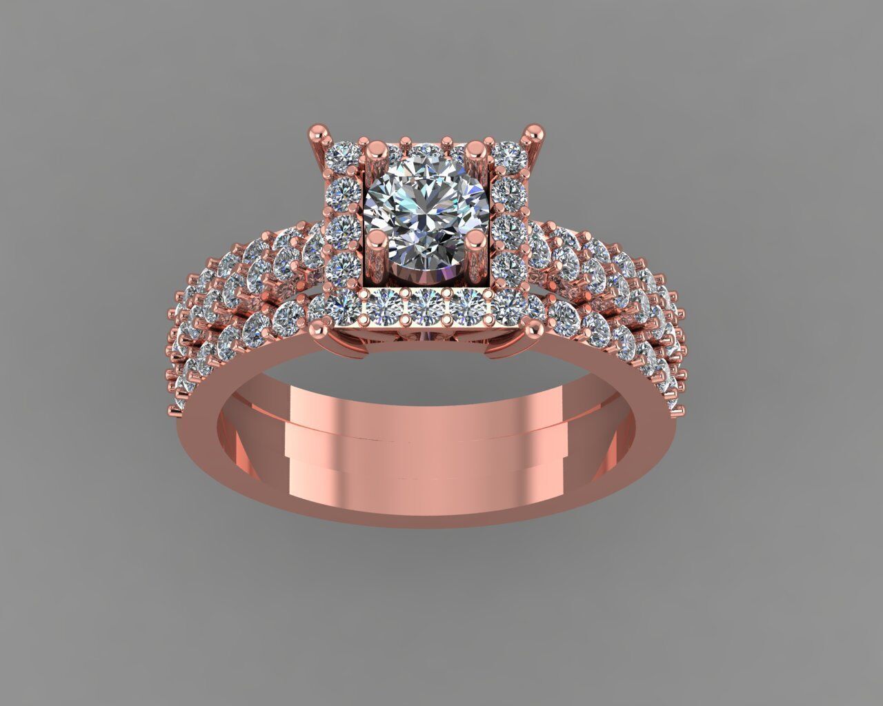 Stylish 3D Ring Model for Jewelry Making And printing Code R28 3D print model_7