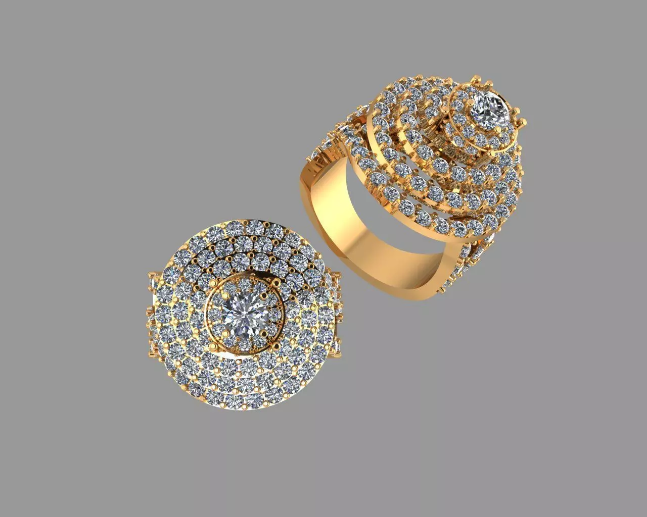 Stylish 3D Ring Model for Jewelry Making And printing Code R29 3D print model