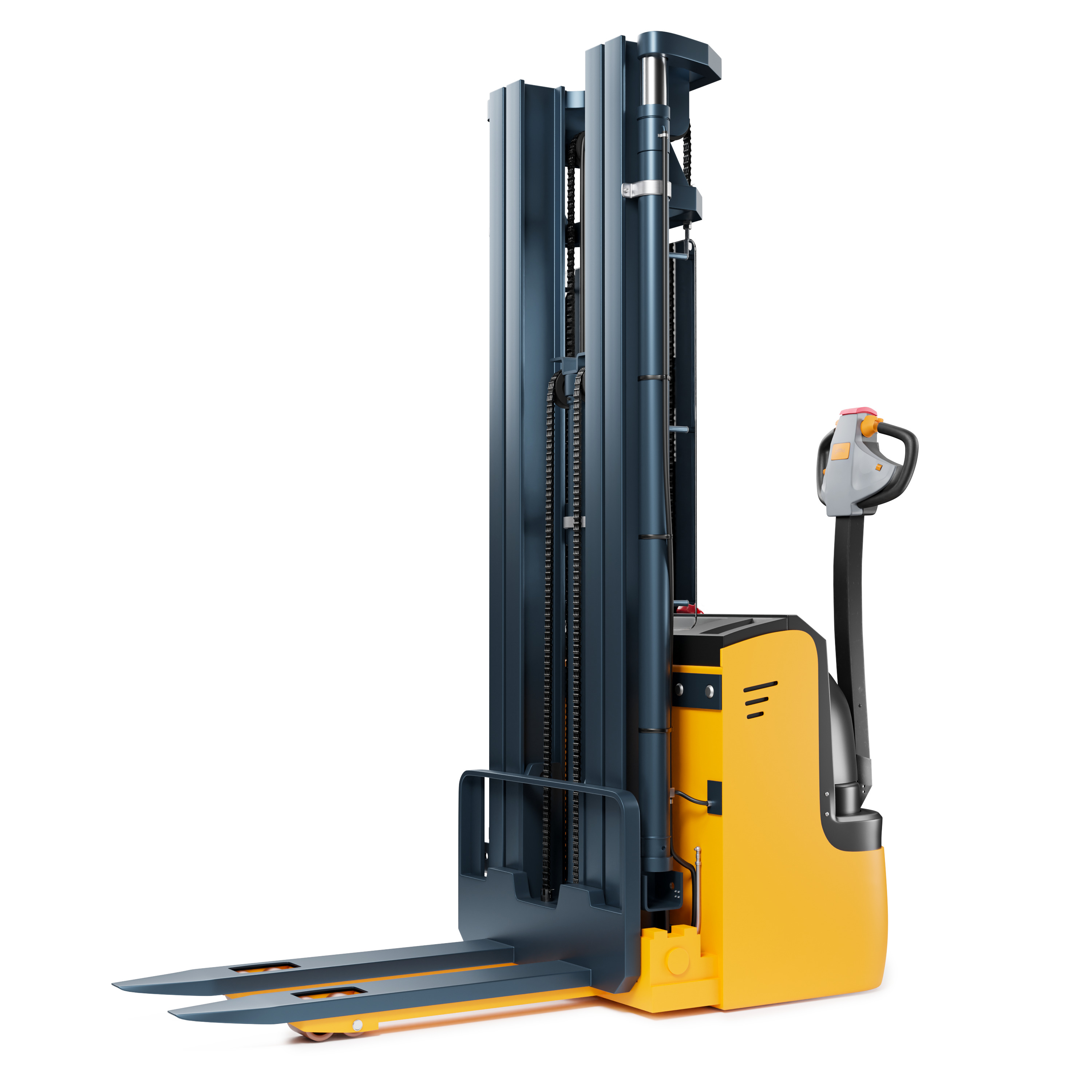 Forklift Machine 3D model_2