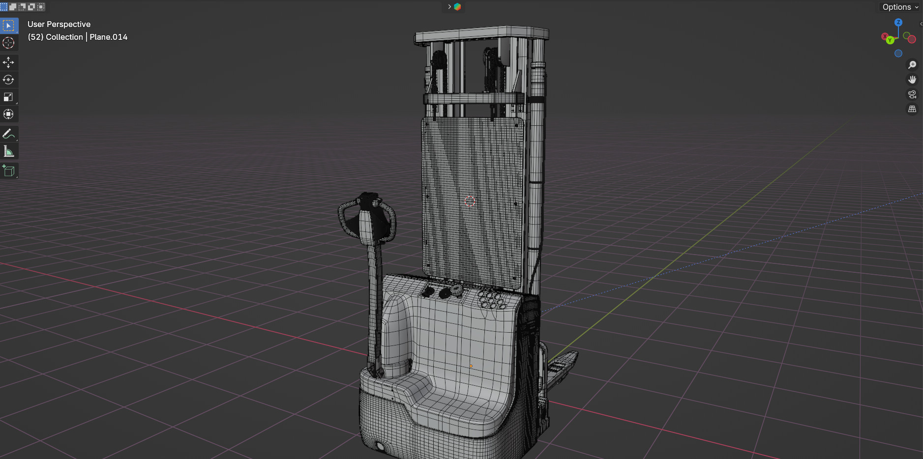 Forklift Machine 3D model_10