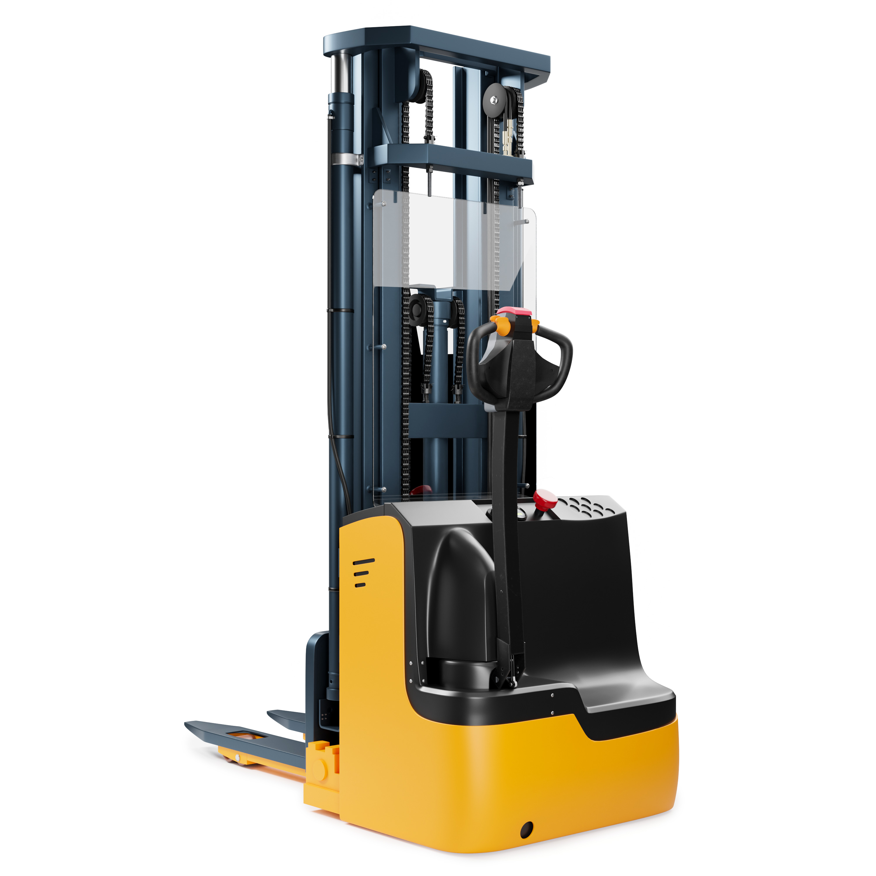 Forklift Machine 3D model_4