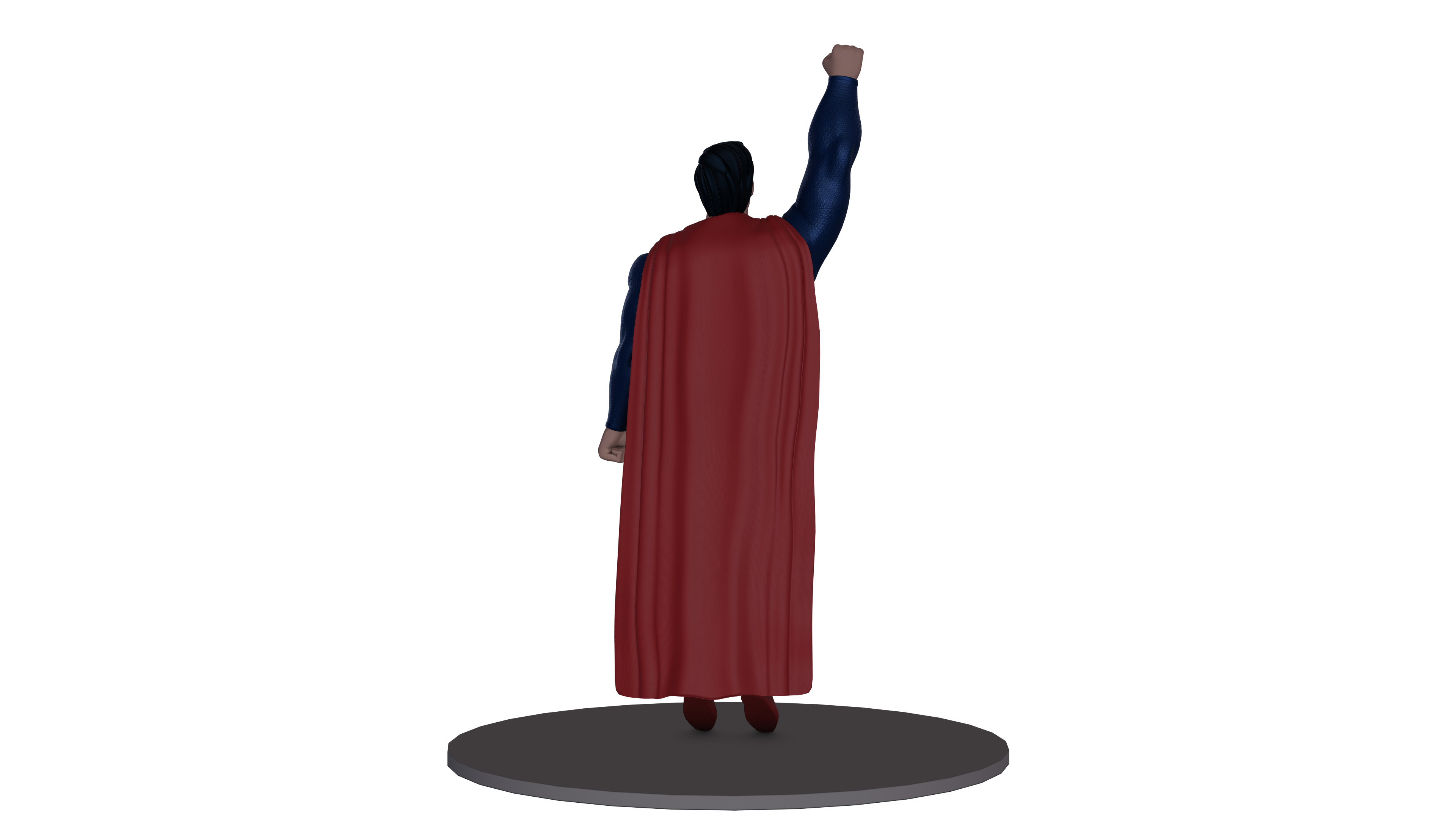 Cartoon Superman henry cavill 3D model in blender Low-poly Low-poly 3D model_5