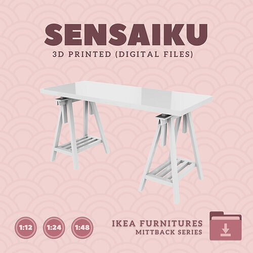 1 MITTBACK  LAGKAPTEN Desk Mode 1 Dollhouse - IKEA - 3D Print 3D print model