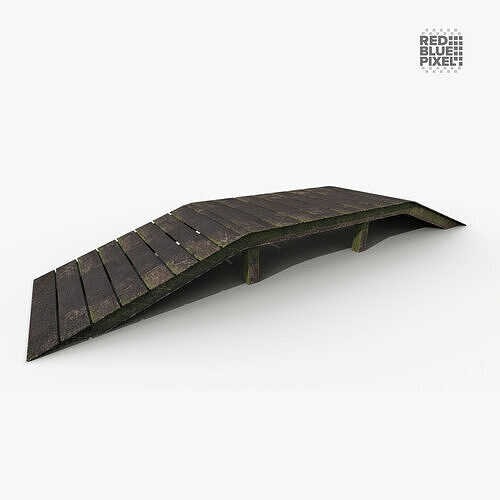 Trench Bridge Low-poly 3D model