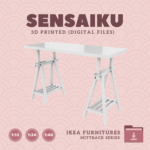 2 MITTBACK  LAGKAPTEN Desk Mode 2 Dollhouse - IKEA - 3D Print 3D print model