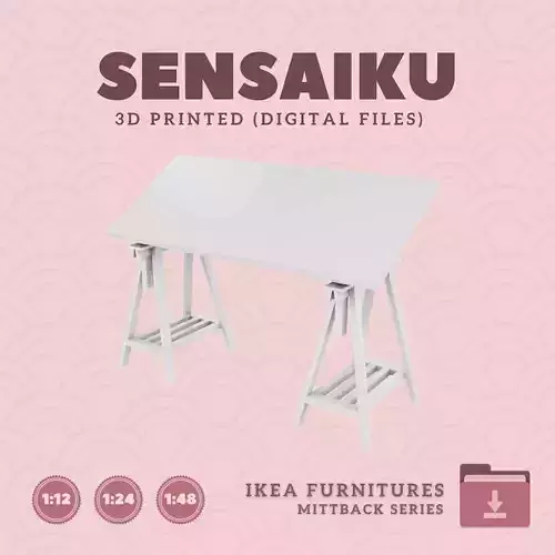 3 MITTBACK LAGKAPTEN Desk 3 Dollhouse - IKEA - 3D Print