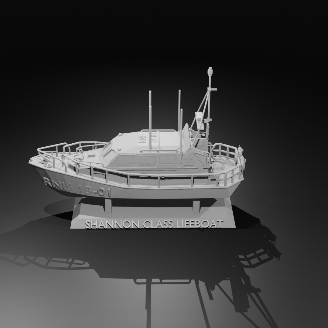 Shannon Class Lifeboat RNLI 13-01 1 72 Scale  3D Printing Ship 3D print model_10