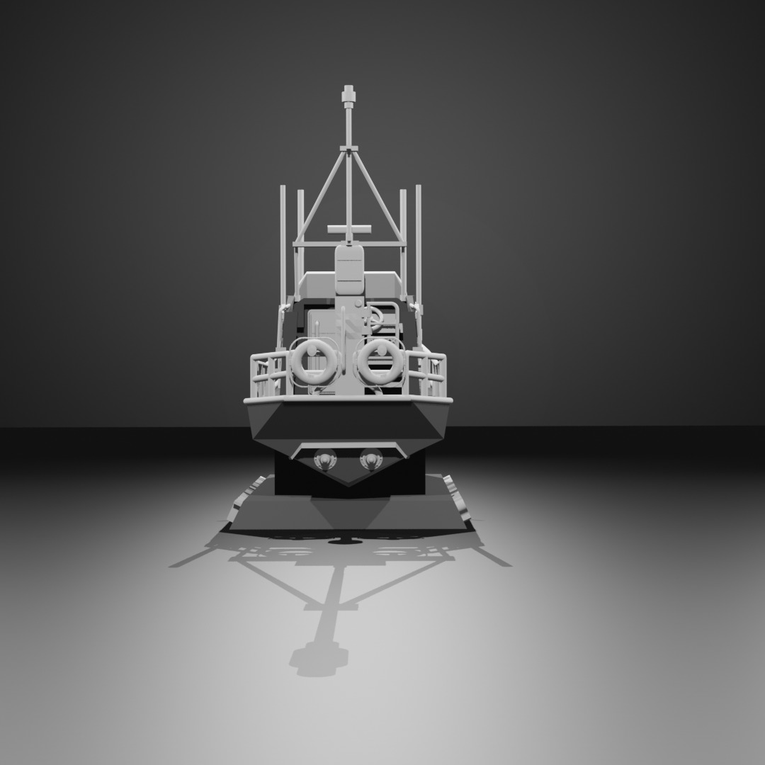 Shannon Class Lifeboat RNLI 13-01 1 72 Scale  3D Printing Ship 3D print model_9