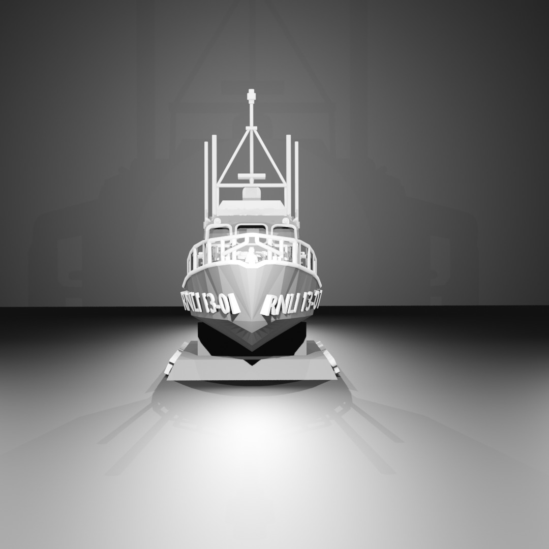 Shannon Class Lifeboat RNLI 13-01 1 72 Scale  3D Printing Ship 3D print model_15