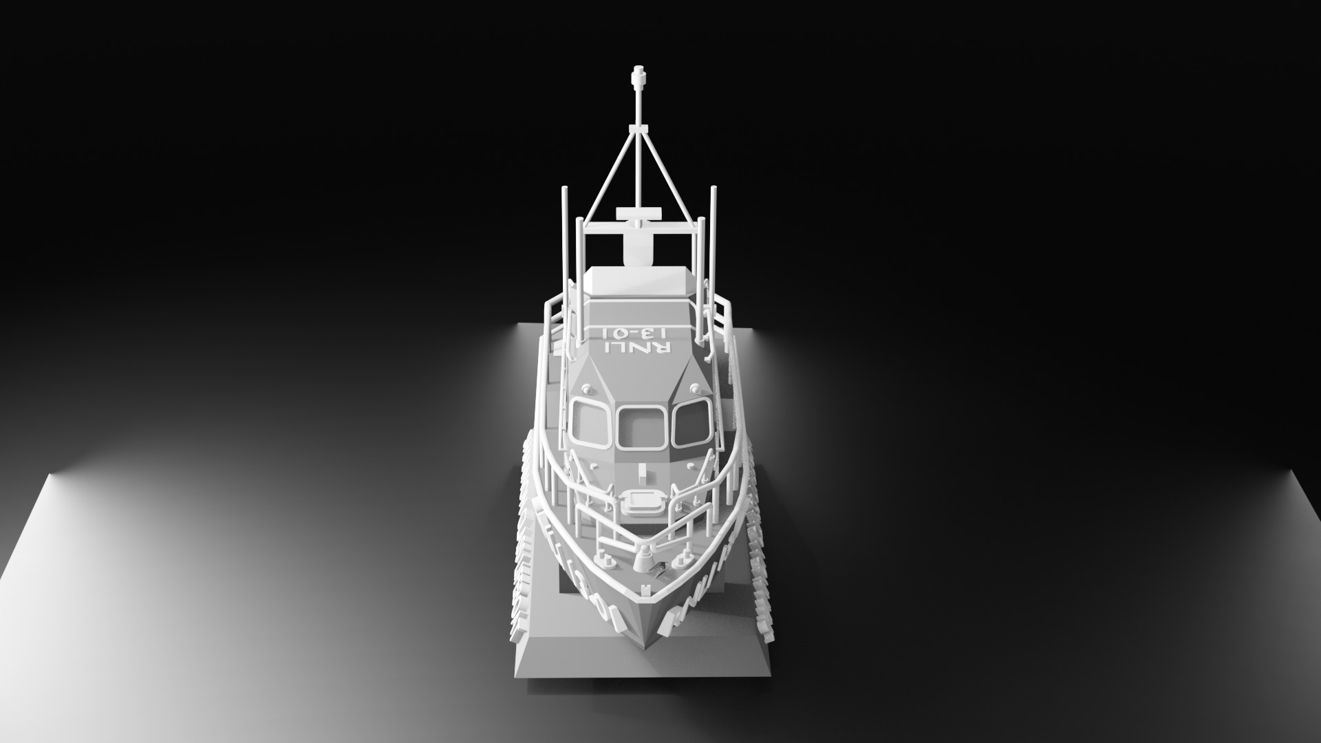 Shannon Class Lifeboat RNLI 13-01 1 72 Scale  3D Printing Ship 3D print model_2