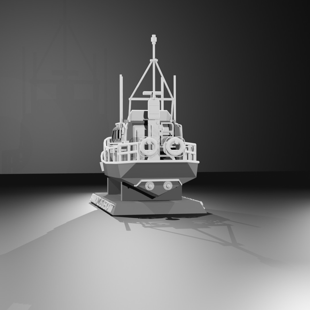 Shannon Class Lifeboat RNLI 13-01 1 72 Scale  3D Printing Ship 3D print model_16