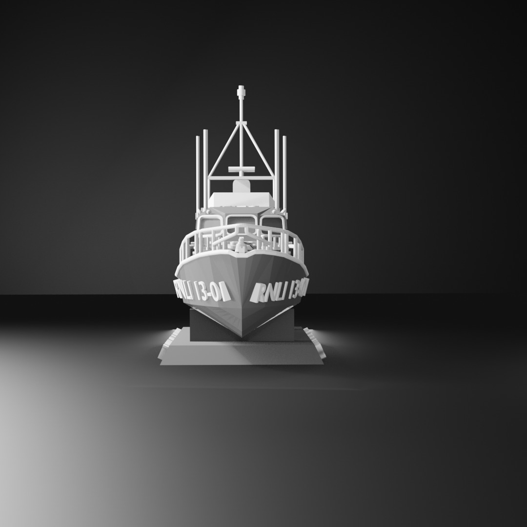Shannon Class Lifeboat RNLI 13-01 1 72 Scale  3D Printing Ship 3D print model_7