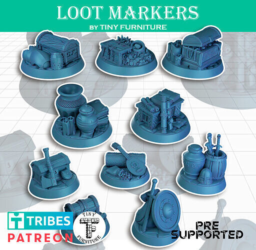 Loot Markers 3D print model
