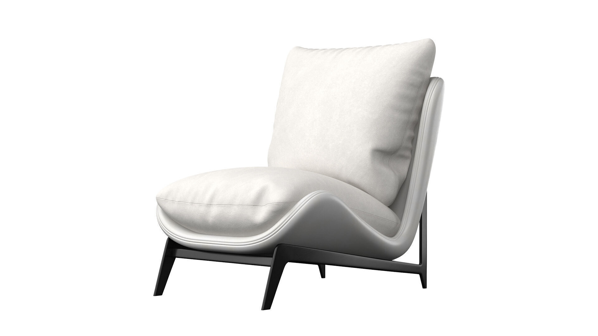 Scandinavian Armchair 3D model_5