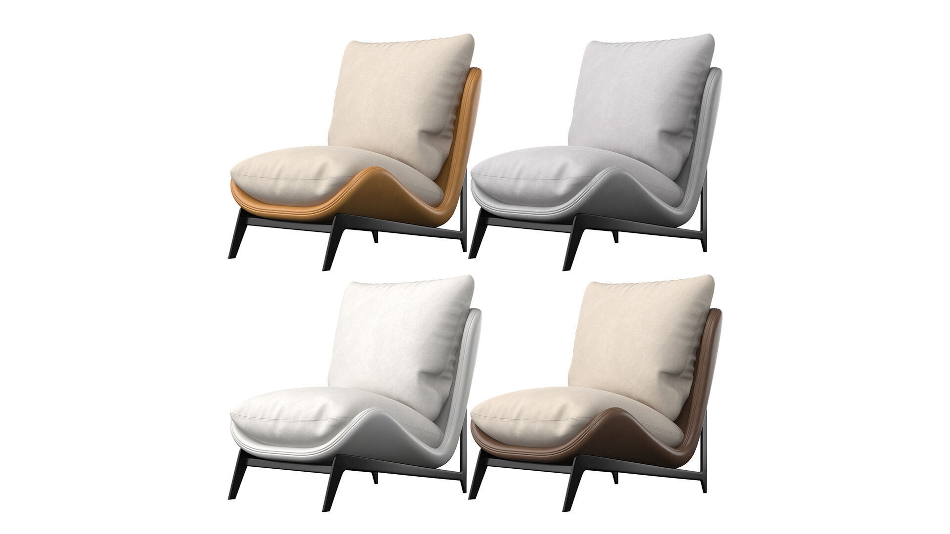Scandinavian Armchair 3D model_6