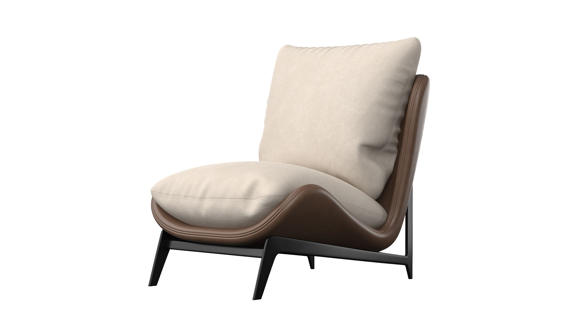Scandinavian Armchair 3D model_4