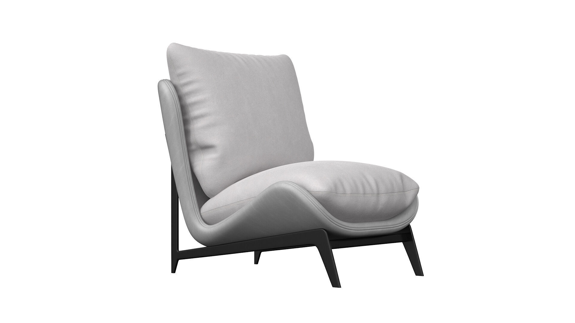 Scandinavian Armchair 3D model_7