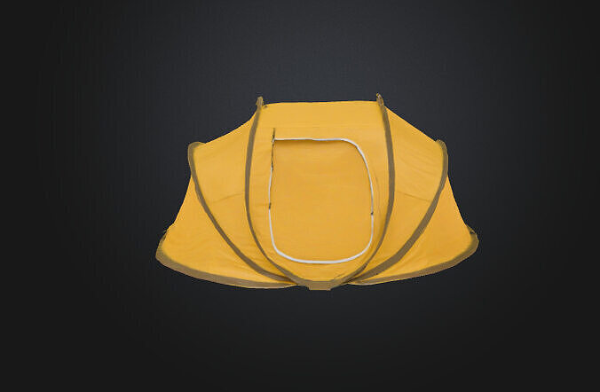 Arab Pop-Up Tent Low-poly 3D model