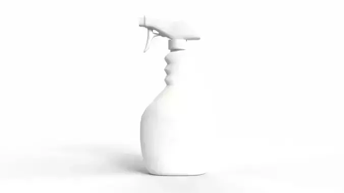 Cleaner Spray Bottle Low-poly 3D model