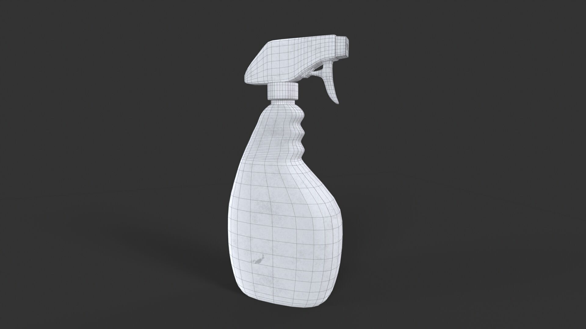 Cleaner Spray Bottle Low-poly 3D model_9