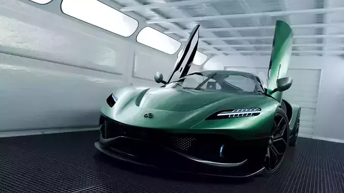 Futuristic Concept Sports Car 3D model