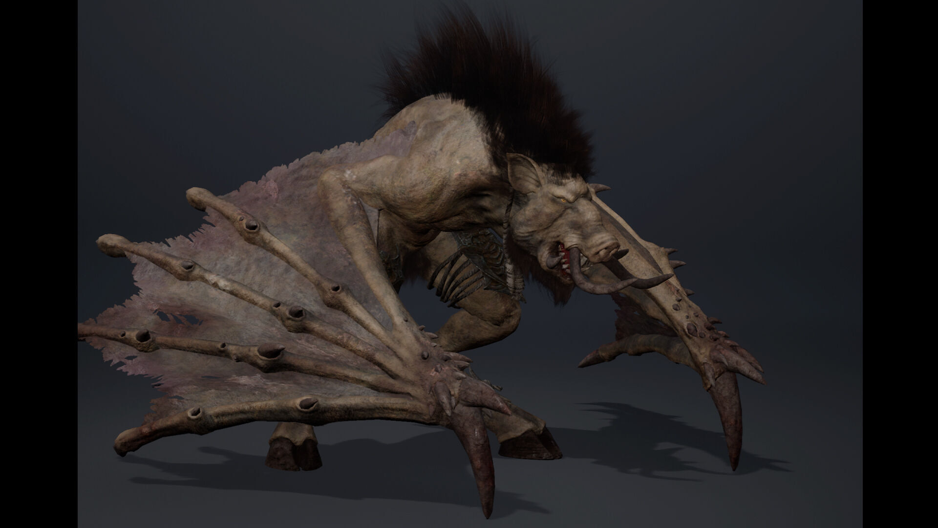 Thunderfang 3 Brutal Low-poly 3D model_7