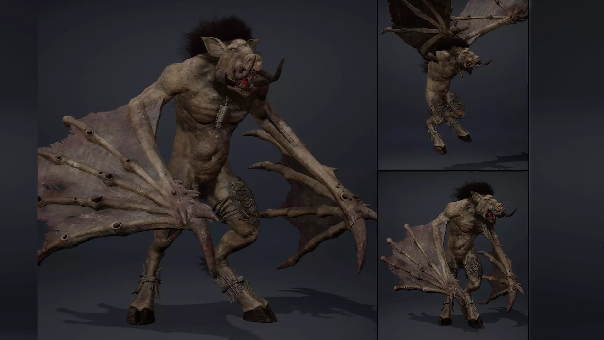 Thunderfang 3 Brutal Low-poly 3D model_0