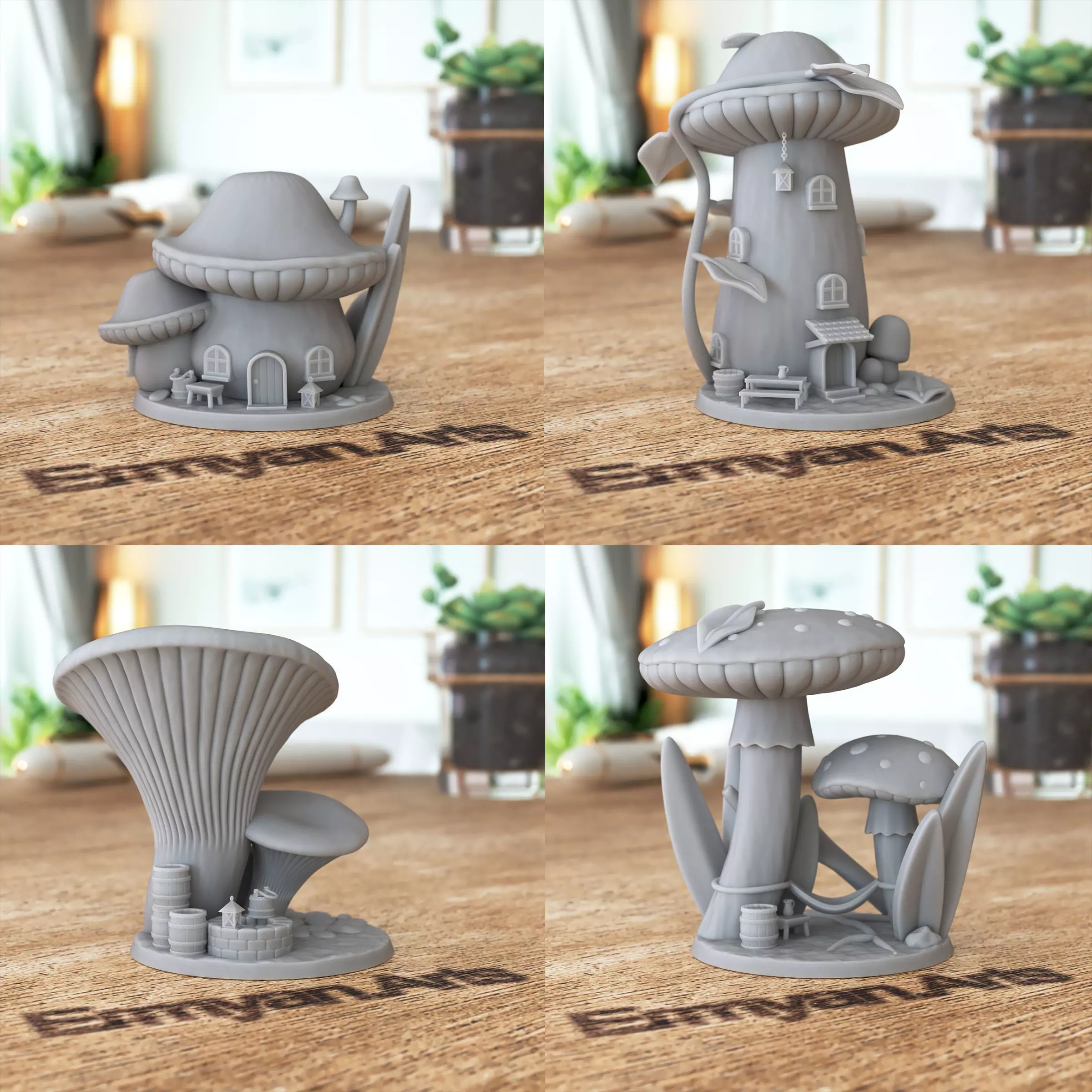 Mushroom Cottage Full Pack 3D print model