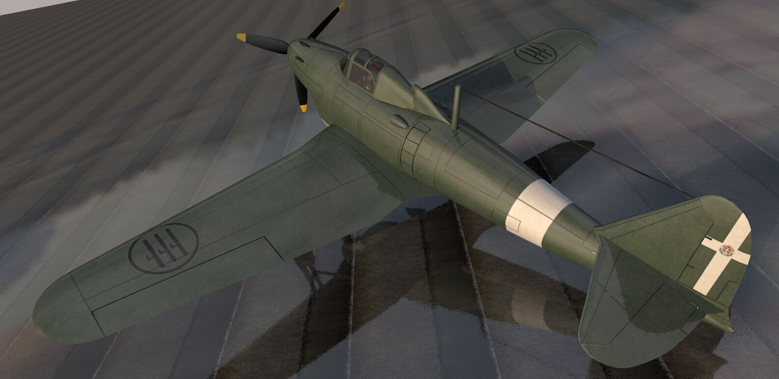 Piaggio P-119 3D model_1