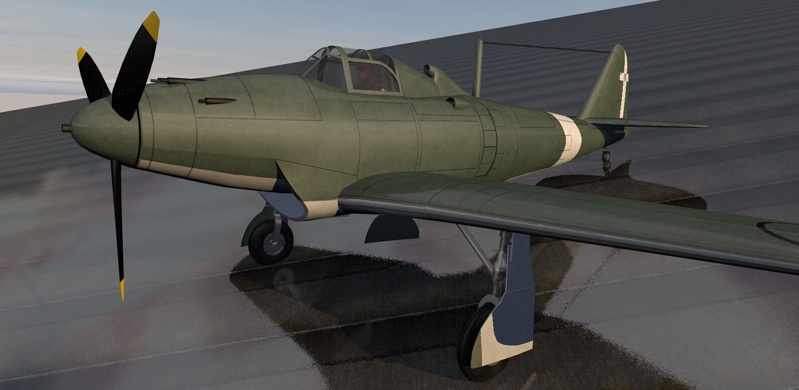 Piaggio P-119 3D model_7