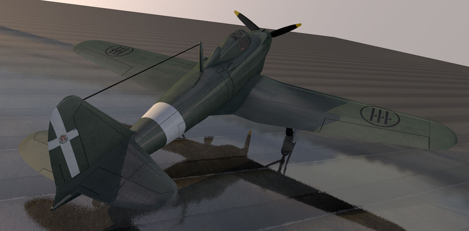 Piaggio P-119 3D model_4