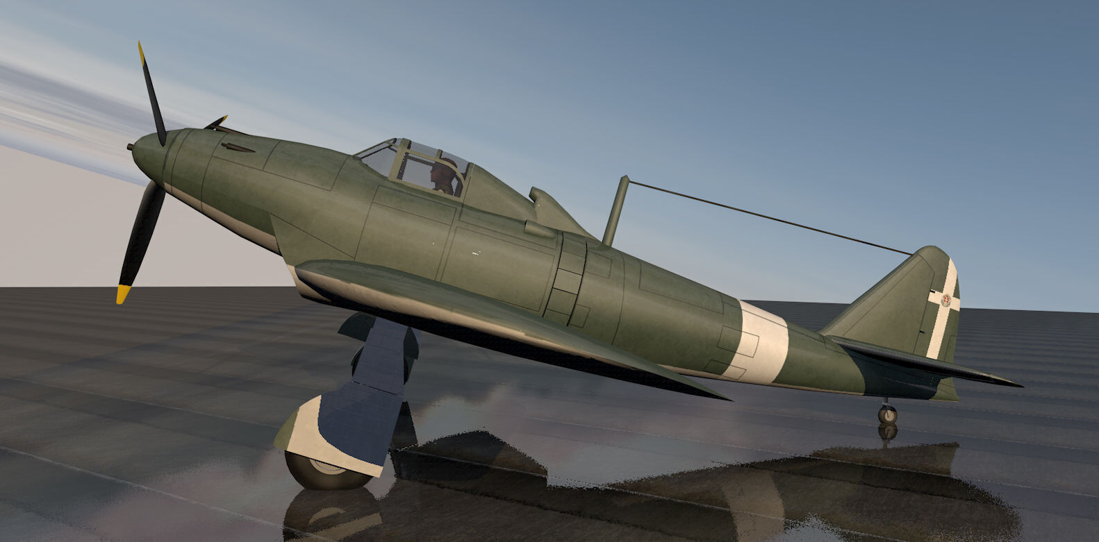 Piaggio P-119 3D model_2