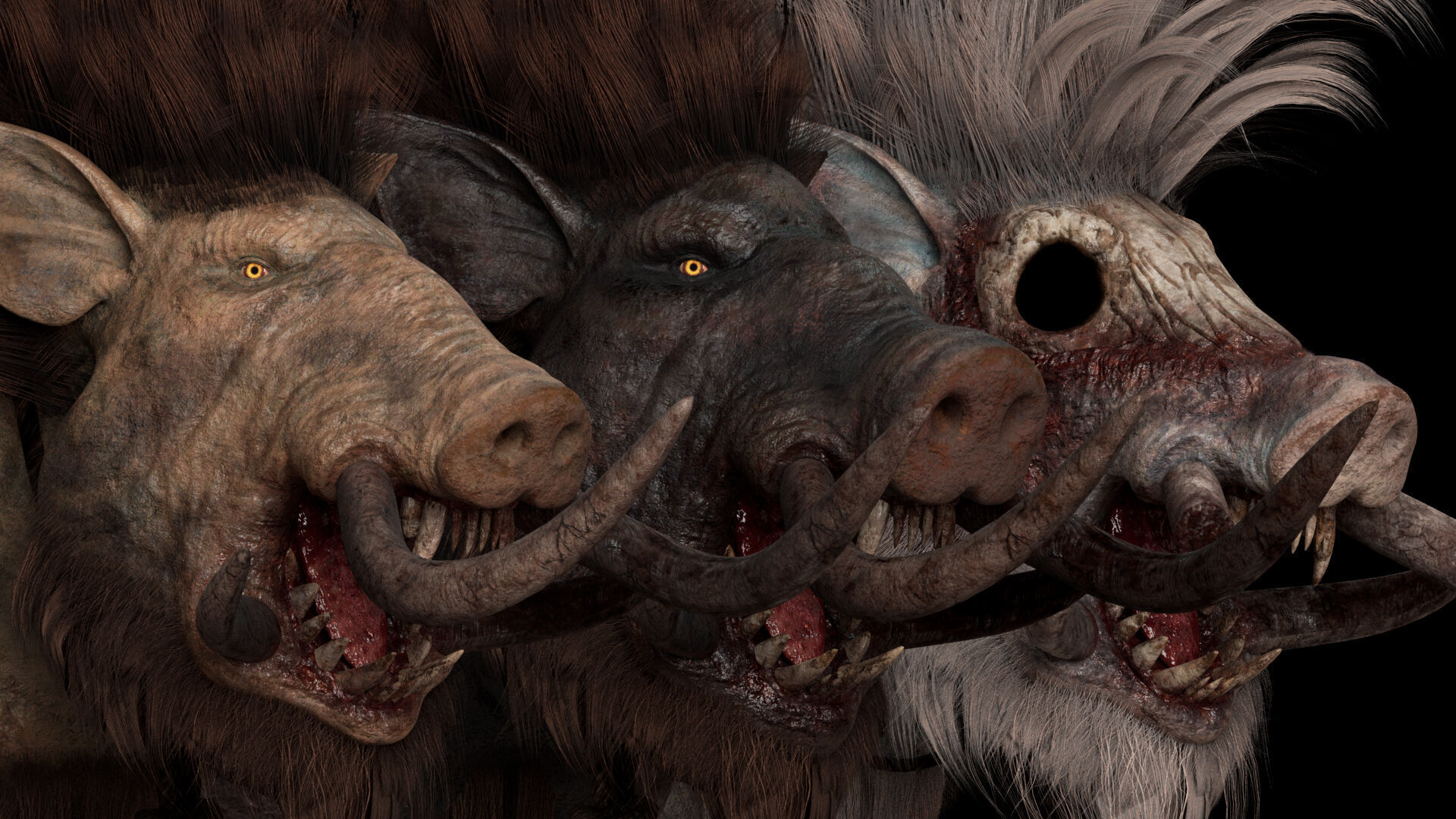 Thunderfang 2 Brutal Low-poly 3D model_4