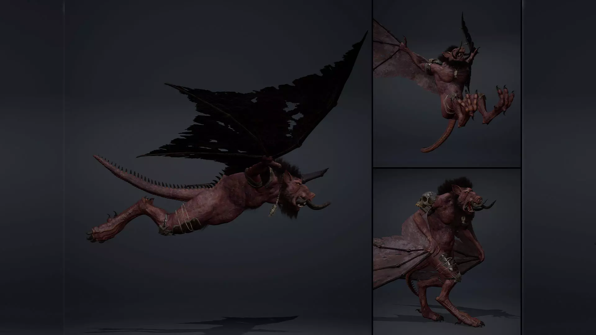 Thunderfang 2 Brutal Low-poly 3D model_0