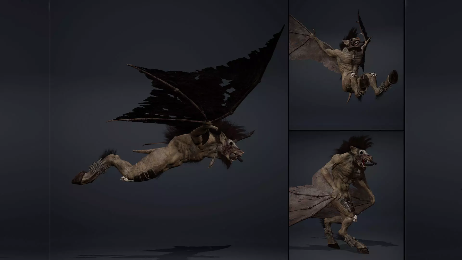 Thunderfang 1 Brutal Low-poly 3D model_0