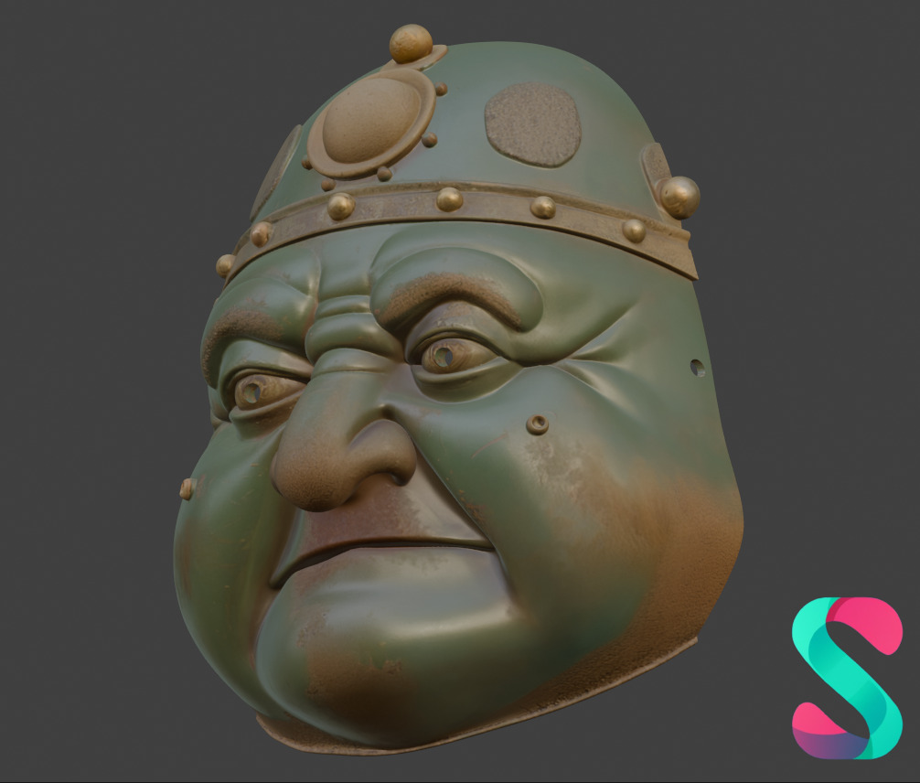 Goblin Warrior Wearable Face Mask 3D Printable STL 3D print model_2