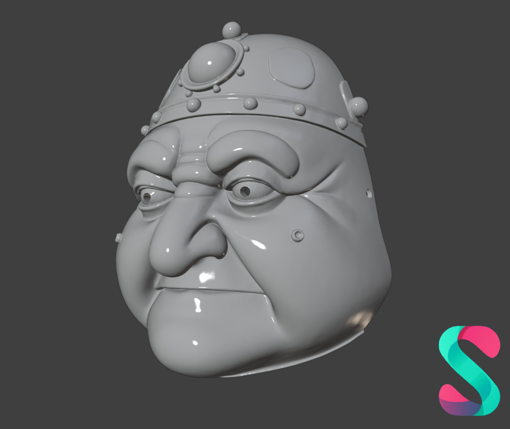 Goblin Warrior Wearable Face Mask 3D Printable STL 3D print model_4