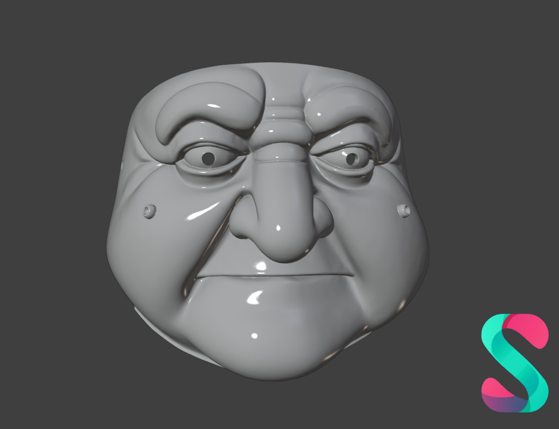 Goblin Warrior Wearable Face Mask 3D Printable STL 3D print model_7