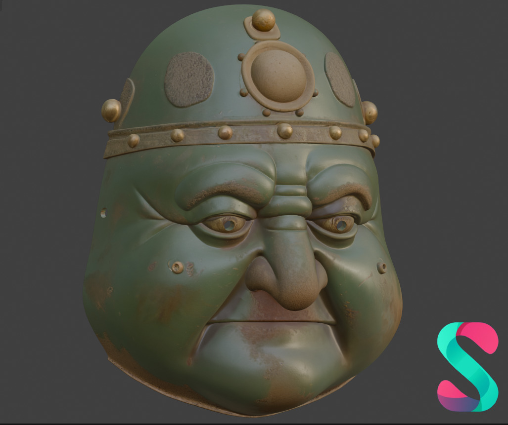 Goblin Warrior Wearable Face Mask 3D Printable STL 3D print model_1