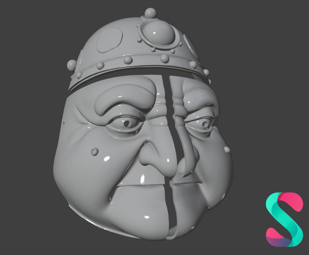 Goblin Warrior Wearable Face Mask 3D Printable STL 3D print model_8