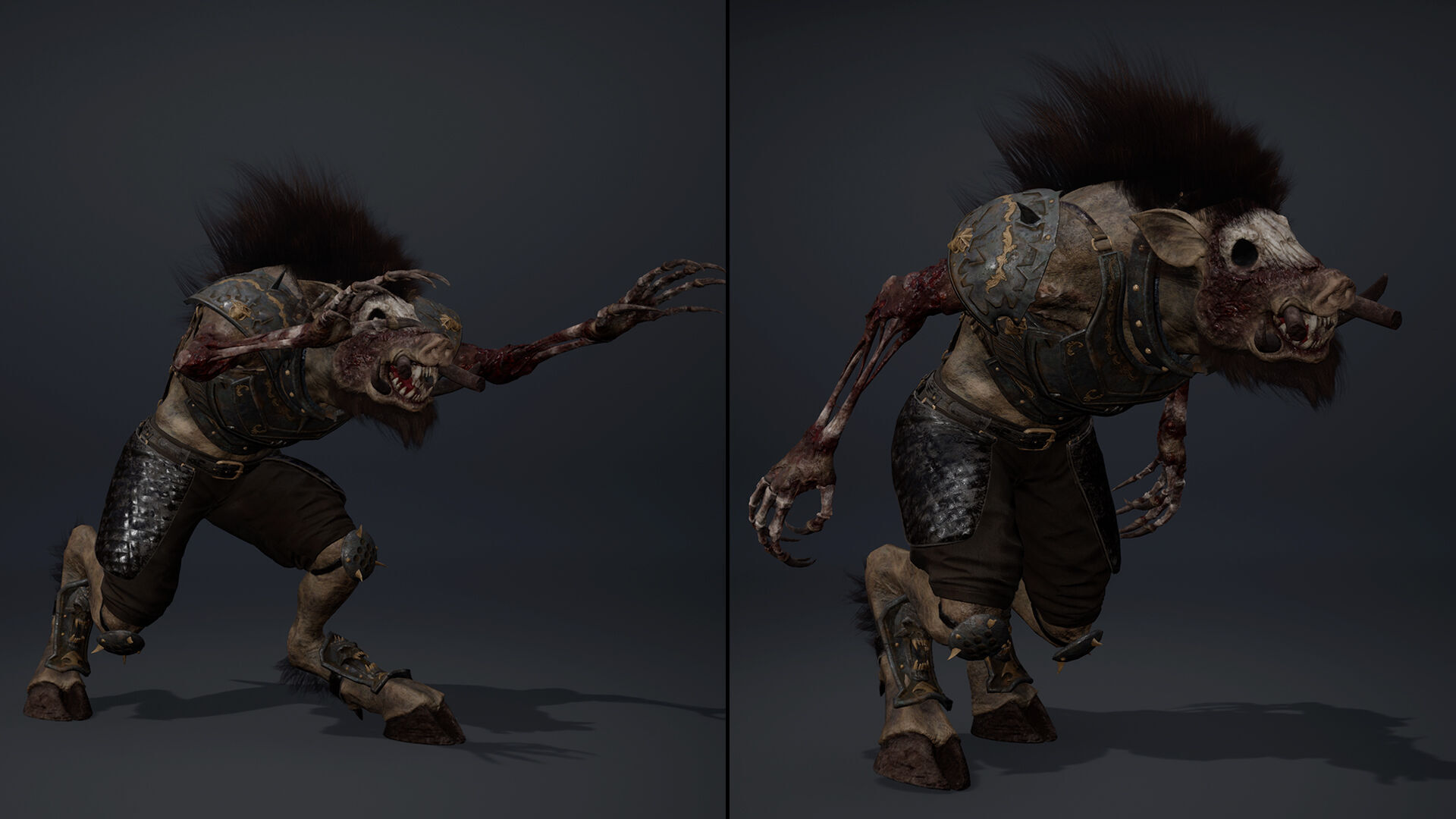 Thunder Swordman Damaged Low-poly 3D model_14