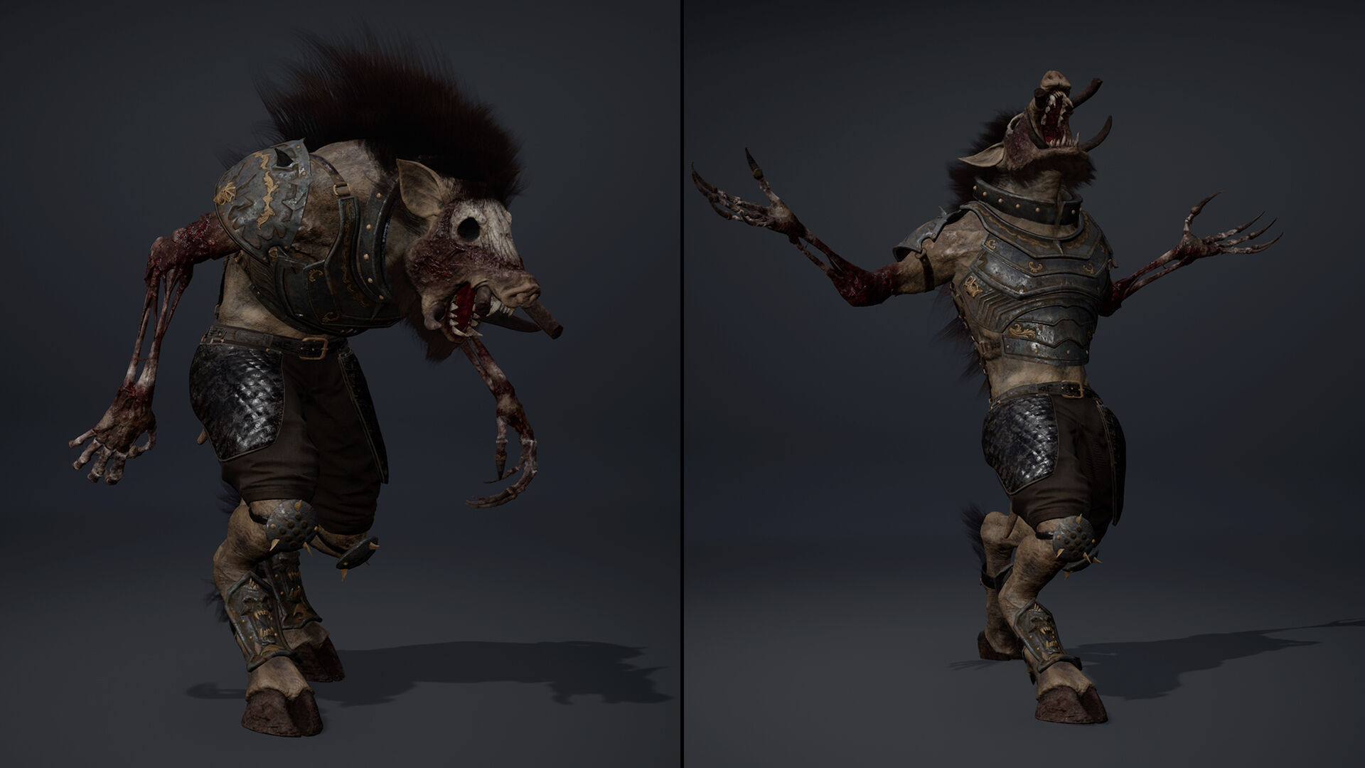 Thunder Swordman Damaged Low-poly 3D model_13