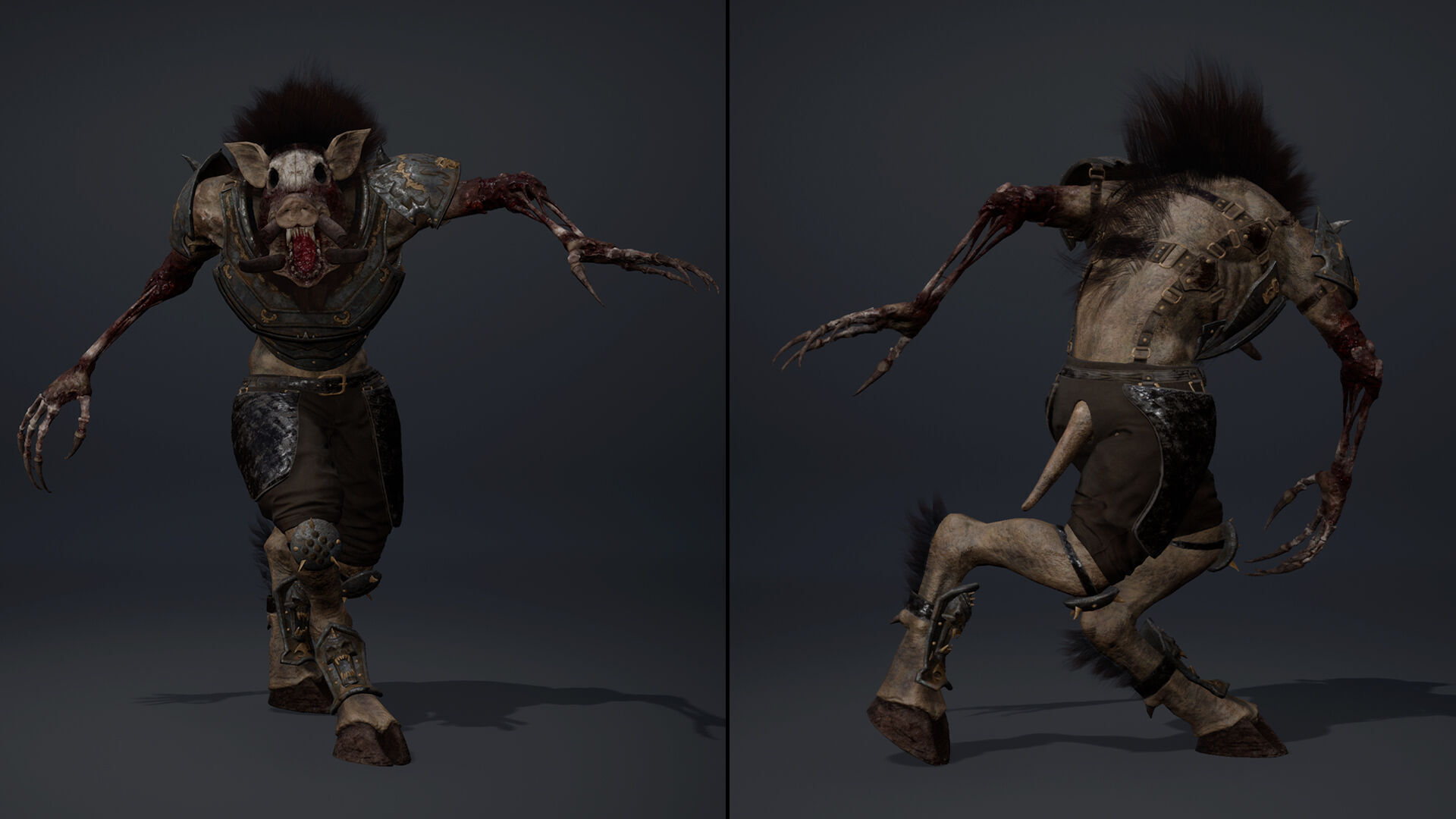 Thunder Swordman Damaged Low-poly 3D model_11